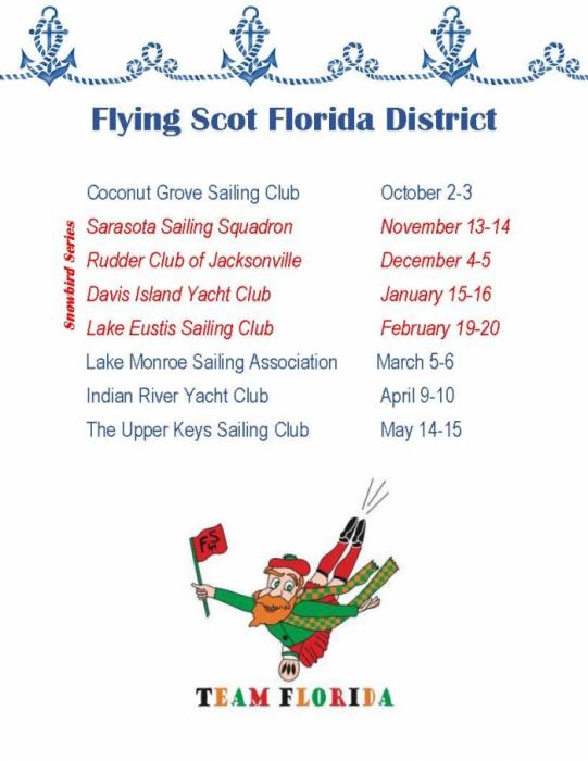 2021-2022 Flying Scot Florida District Schedule is set - Come Sail with Us! | Flying Scot
